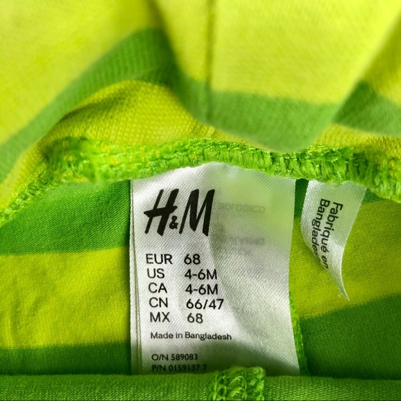H&M striped green leggings - Picture 4 of 4